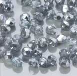 Zdjęcie - Fire Polish Coated 1/2 Silver (K2601) 4mm
